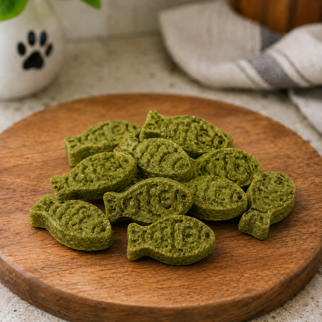 Wheatgrass Fish Crackers