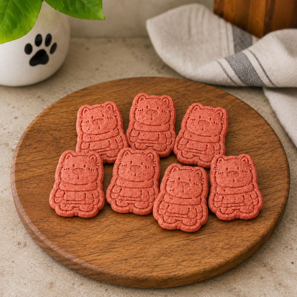 Strawberry Pup Biscuits