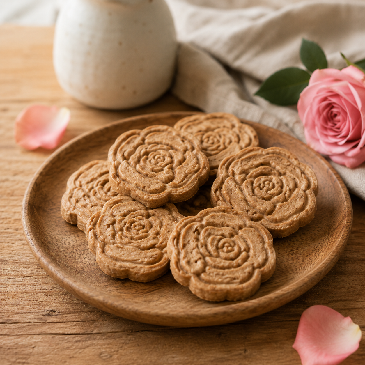 Rose Petal Biscuits